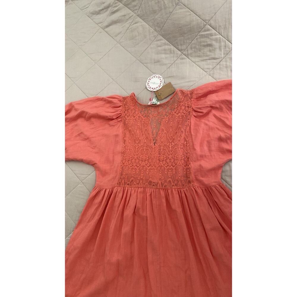 Umgee Womens Dress Size L Coral Lace - NWT - Picture 7 of 7